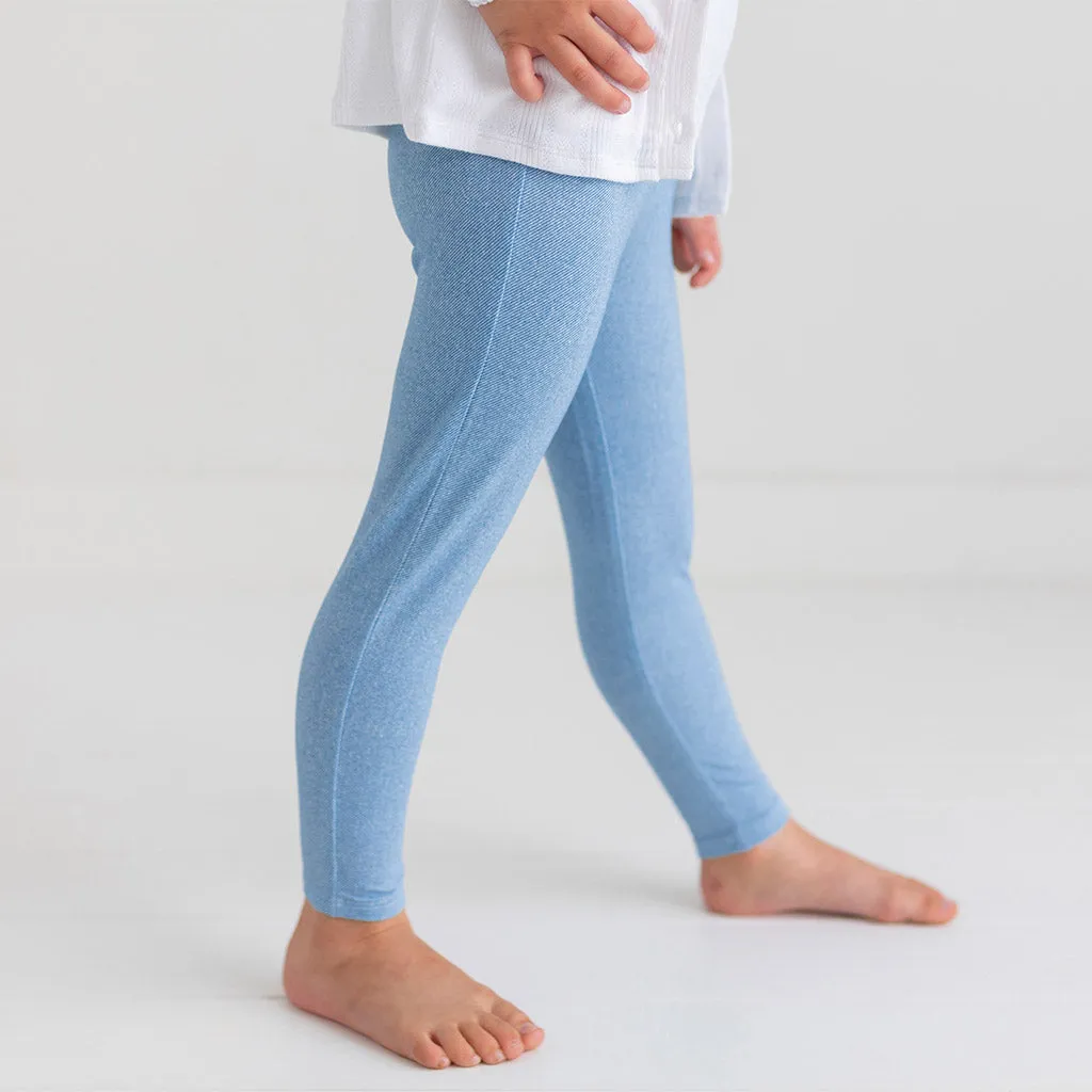 Light Blue Denim Leggings