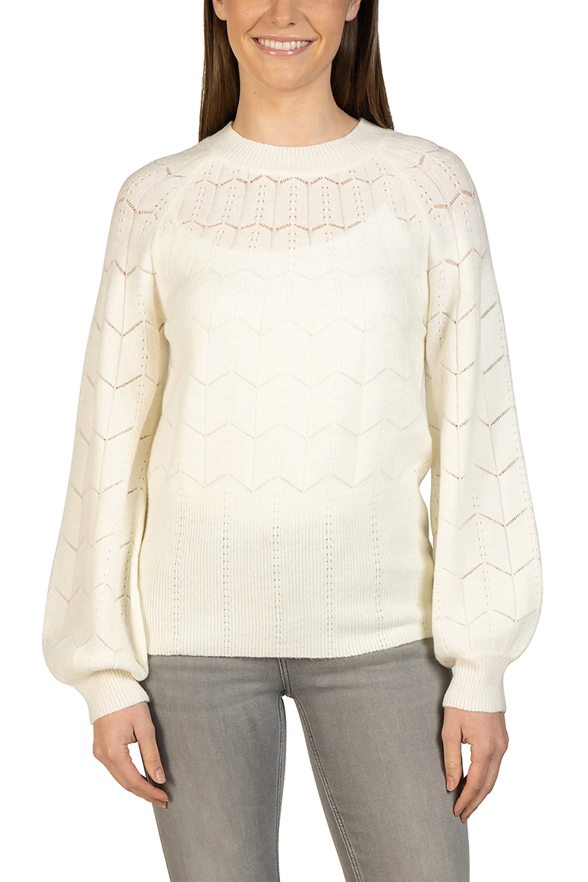 Lightweight Eyelet Sweater