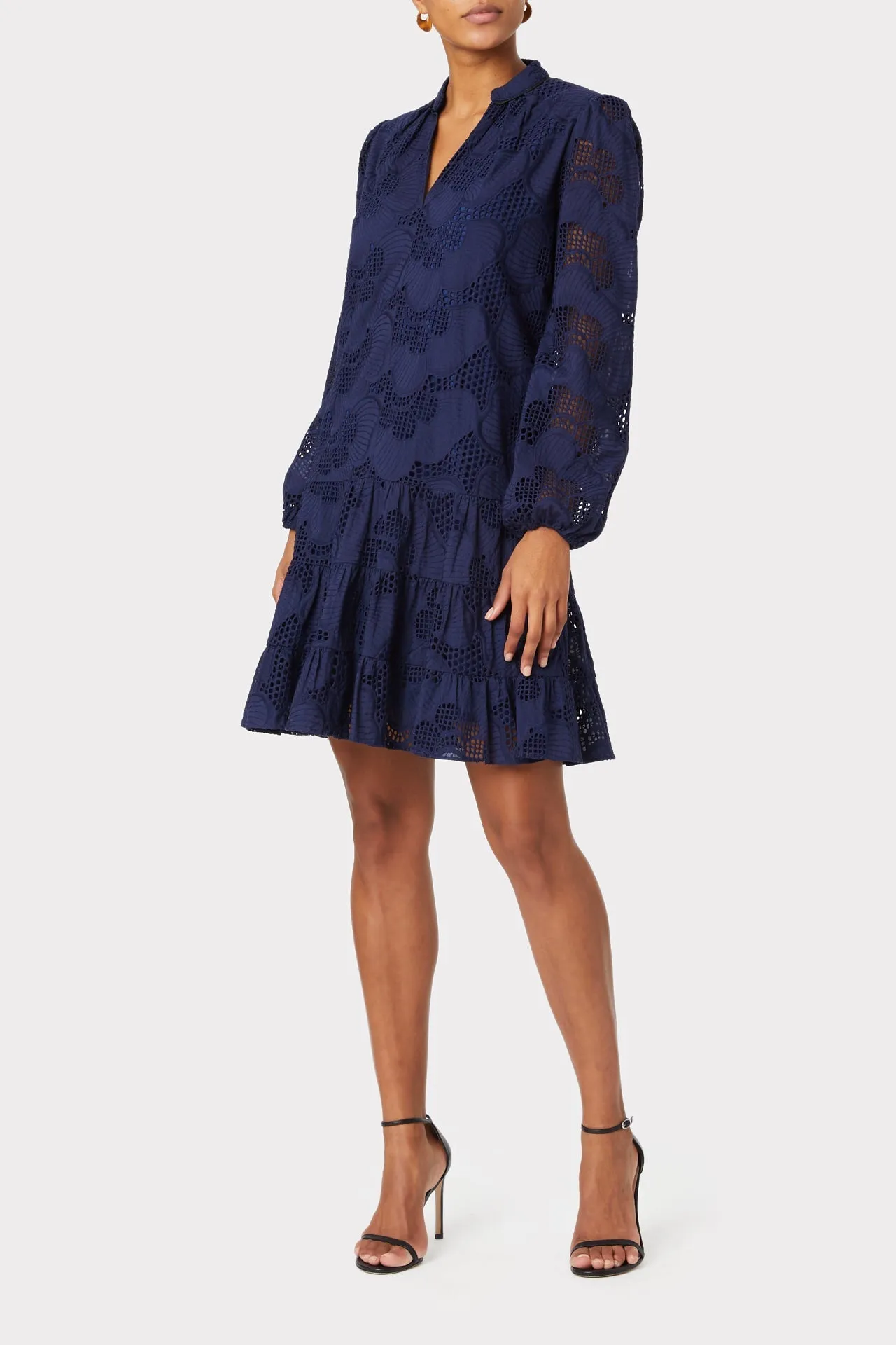 Margaret Pieres Eyelet Dress