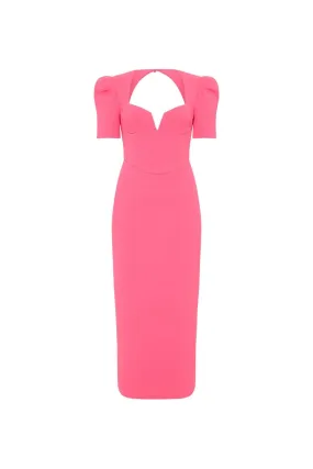 Marie Midi Dress Pink