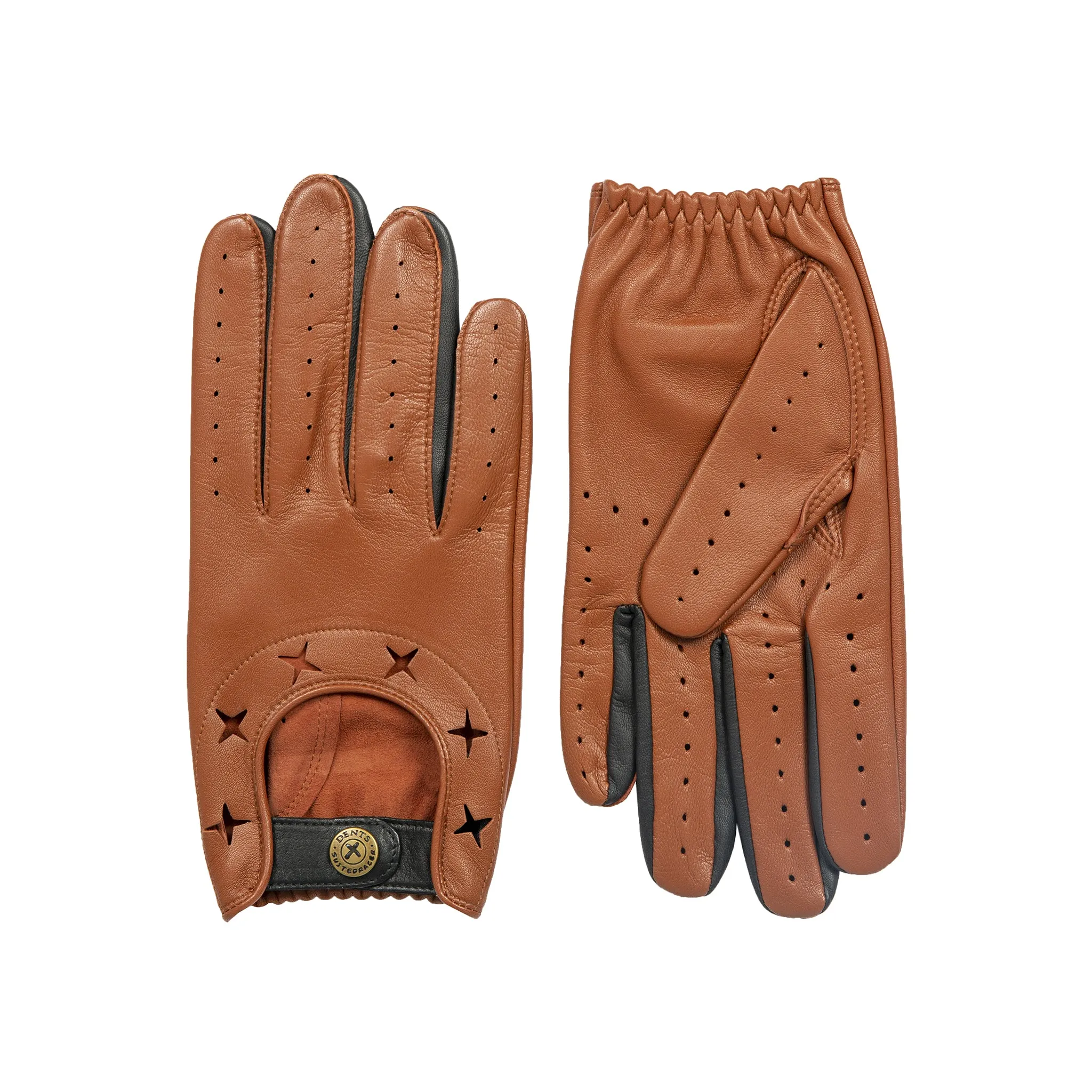 Men's The Suited Racer Two-Colour Leather Driving Gloves