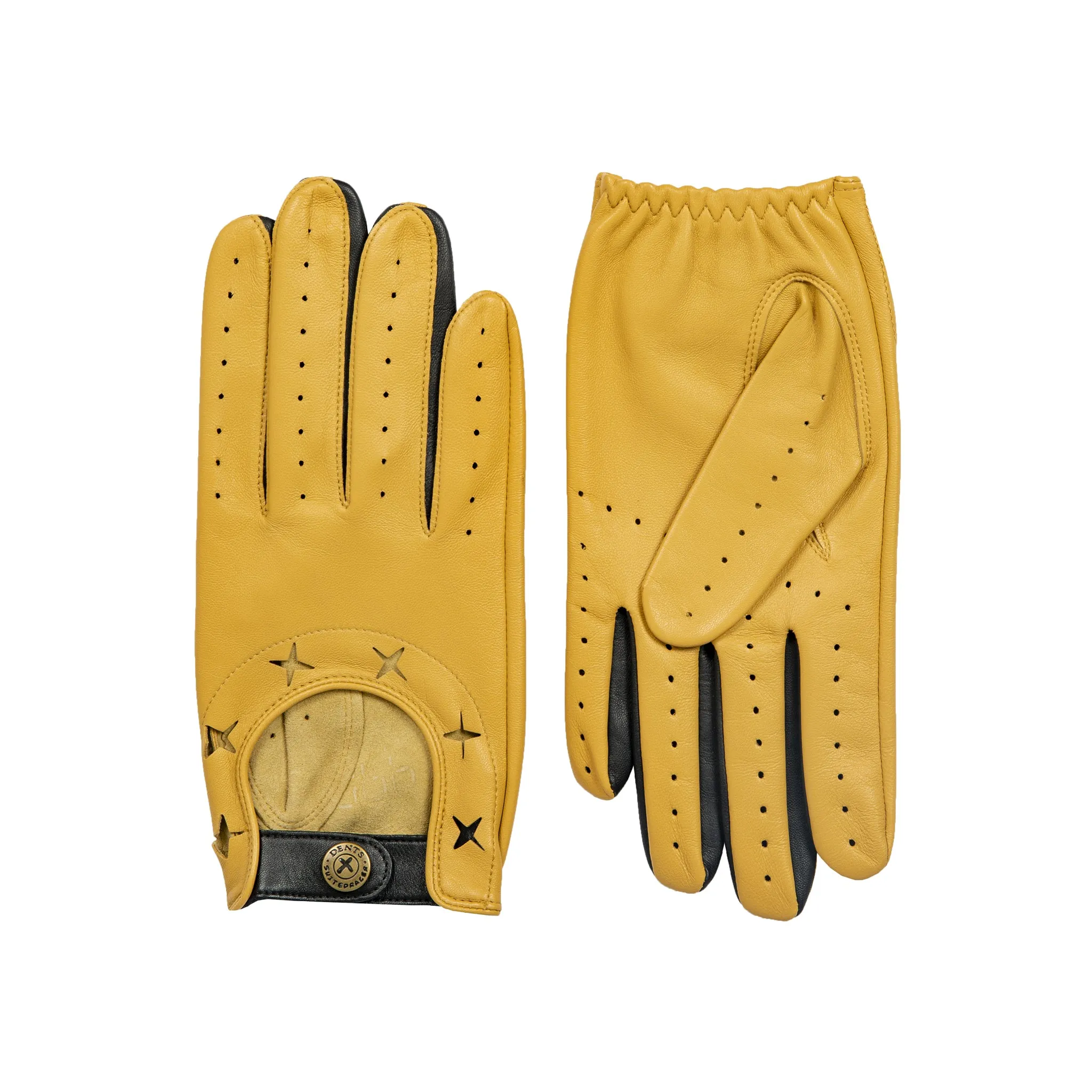 Men's The Suited Racer Two-Colour Leather Driving Gloves