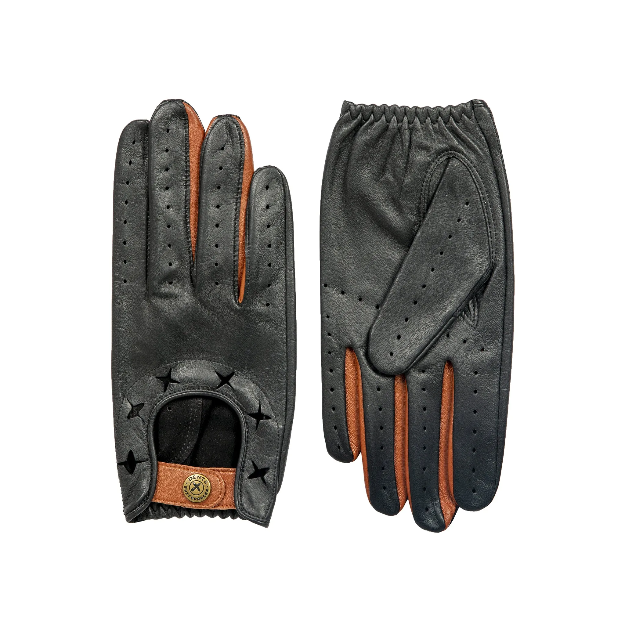 Men's The Suited Racer Two-Colour Leather Driving Gloves