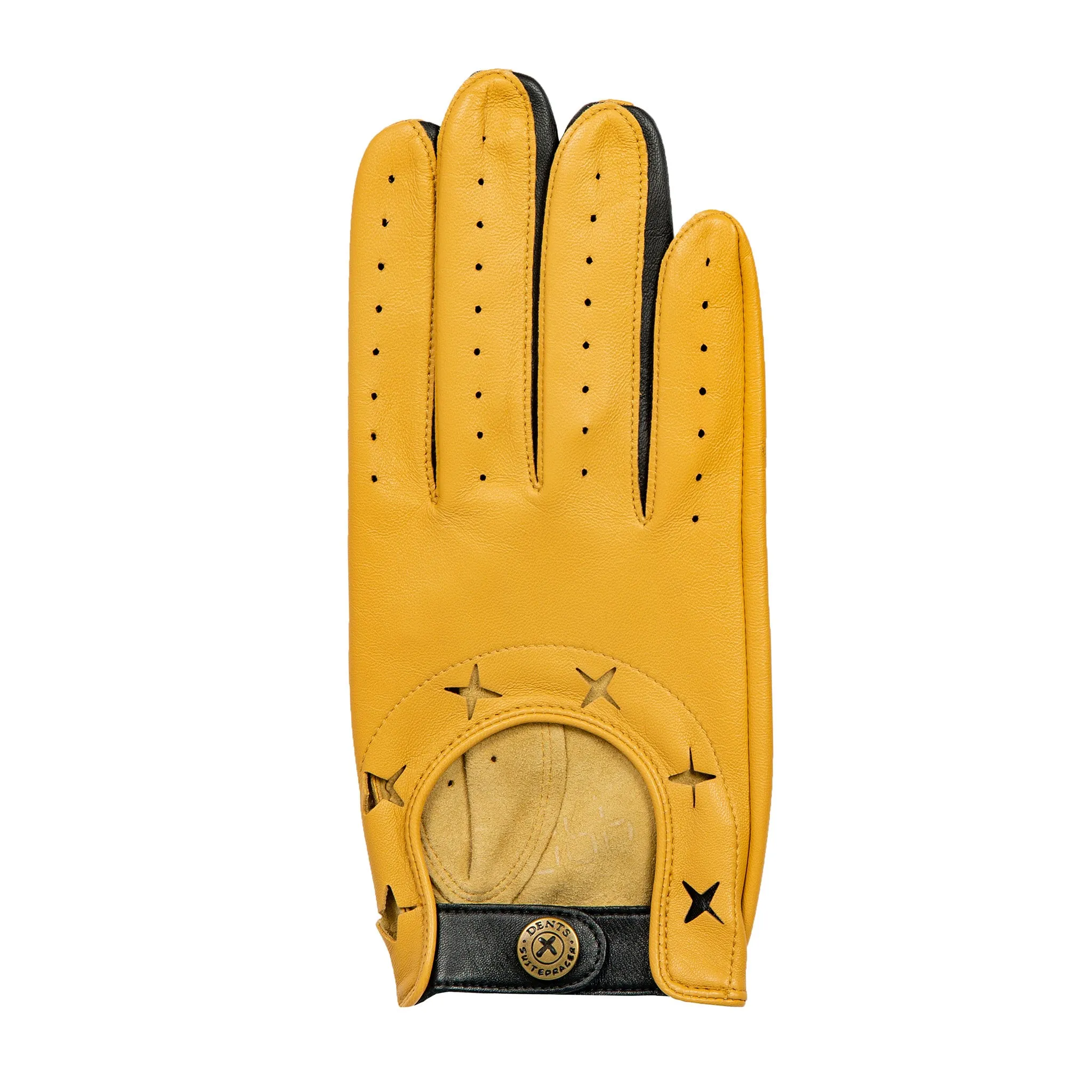 Men's The Suited Racer Two-Colour Leather Driving Gloves