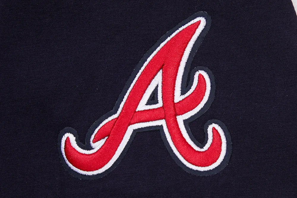 MLB ATLANTA BRAVES CLASSIC WOMEN'S BOXY TEE (MIDNIGHT NAVY)