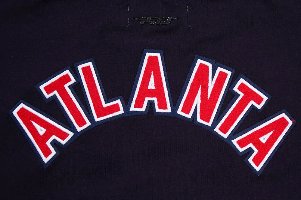 MLB ATLANTA BRAVES CLASSIC WOMEN'S BOXY TEE (MIDNIGHT NAVY)