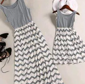 Mother Daughter Vest Dresses