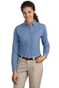 NRES - Ladies' Long Sleeve Denim Shirt