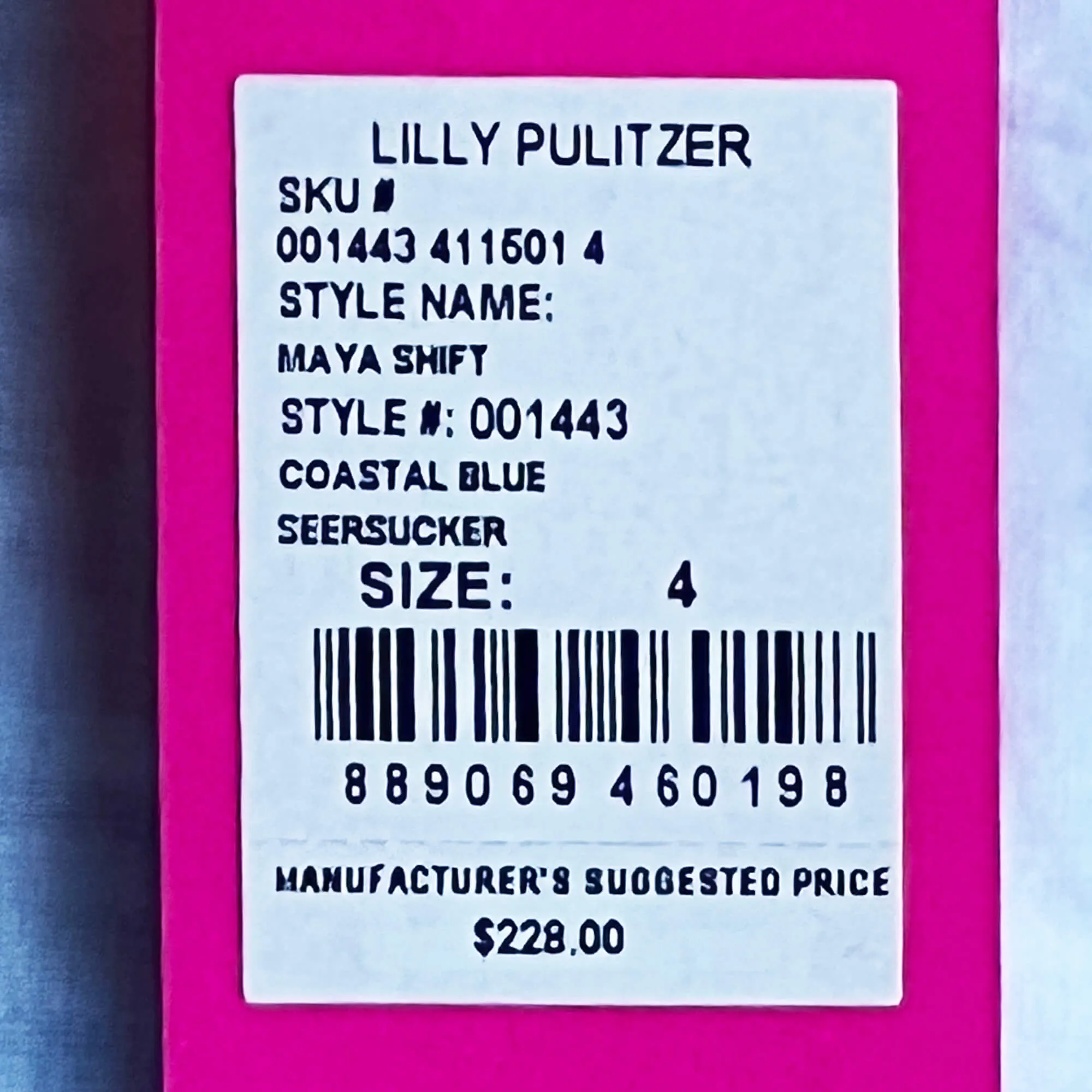 NWT Lilly Pulitzer Maya Coastal Eyelet and Striped Seersucker Shift Dress - 4