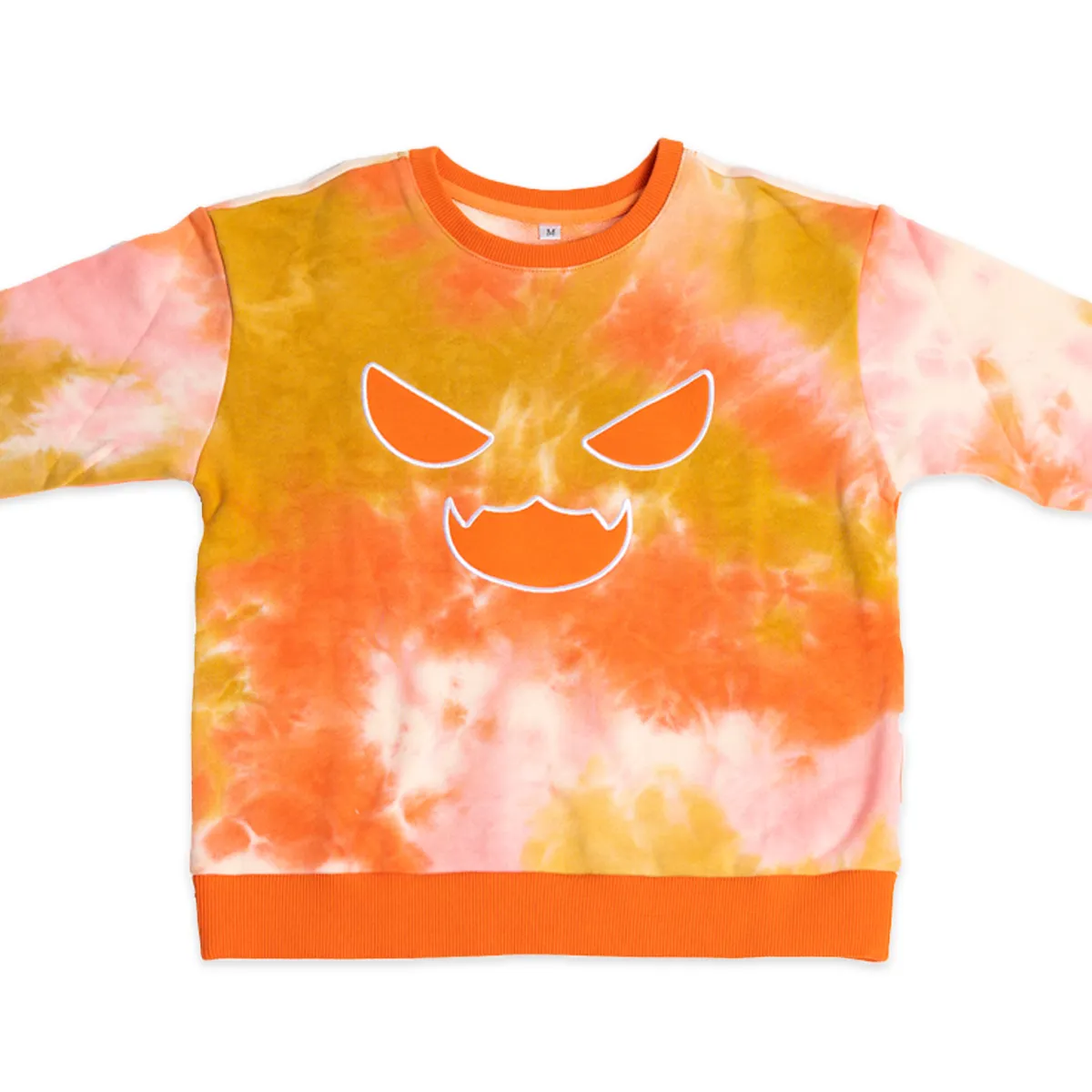 Pumpkin Cat Tie Dye Crewneck