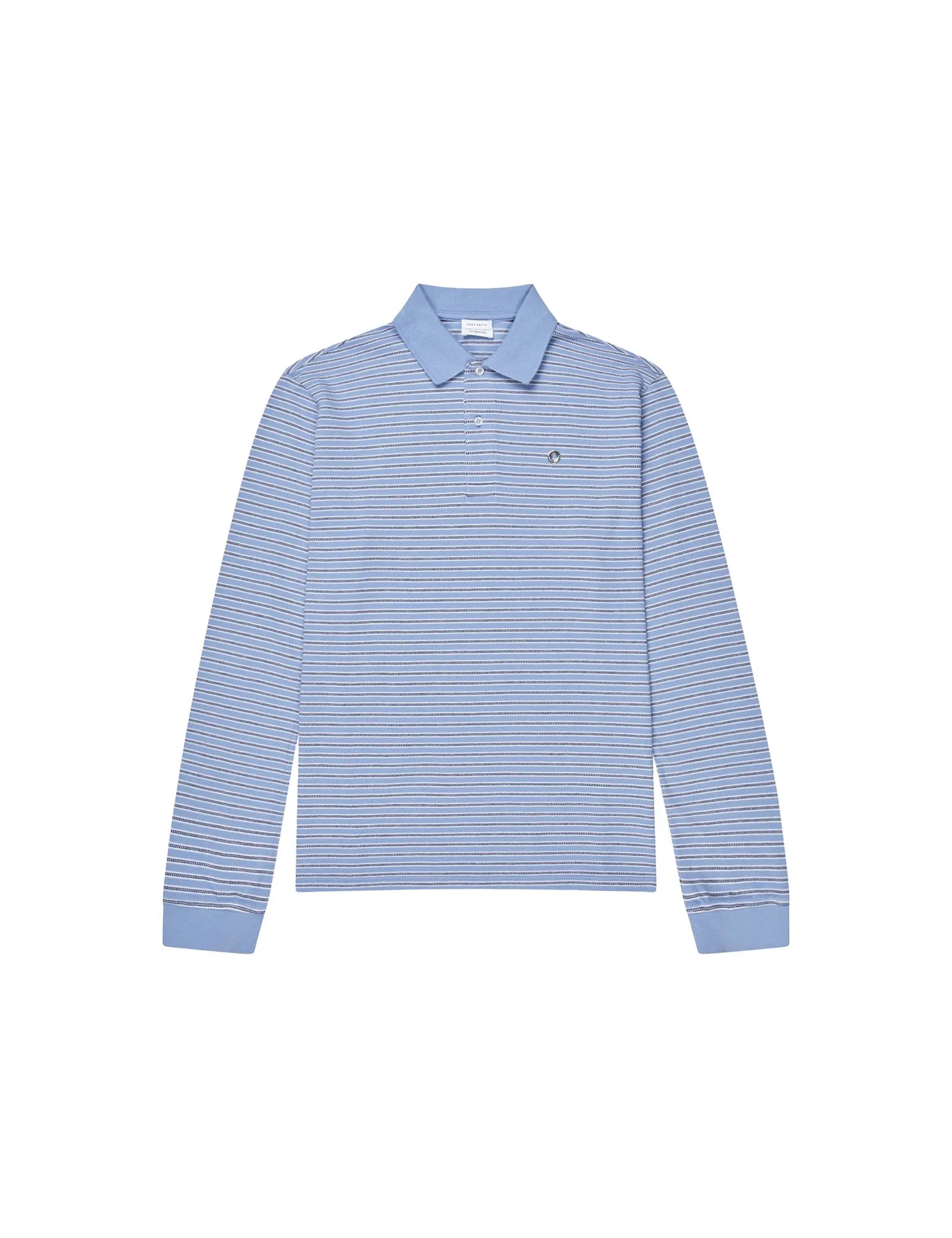 Serena Polo Shirt — Blue Stripe