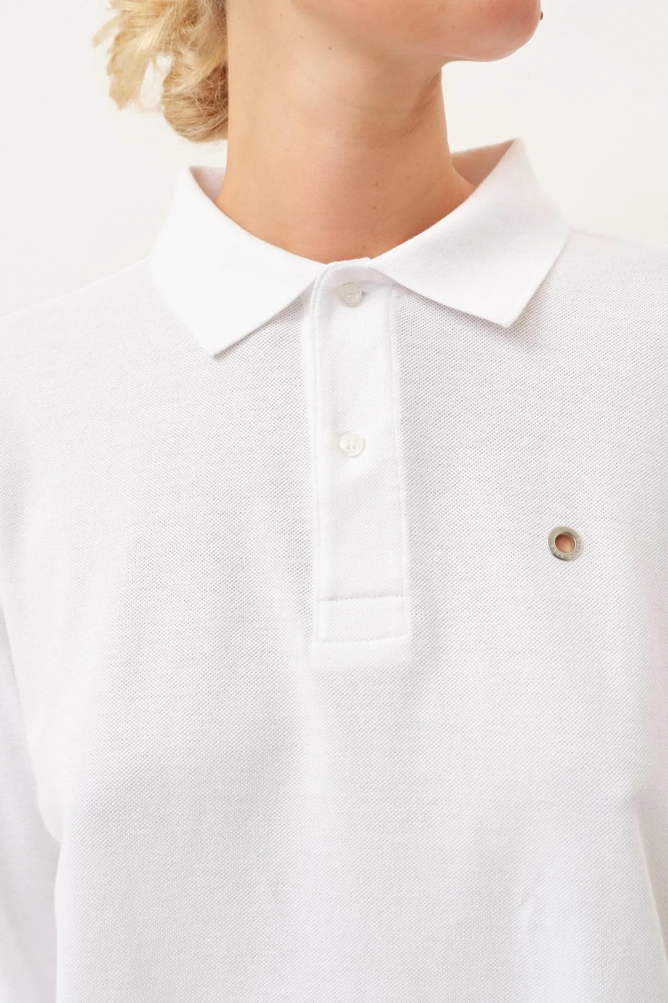 Serena Polo Shirt — White