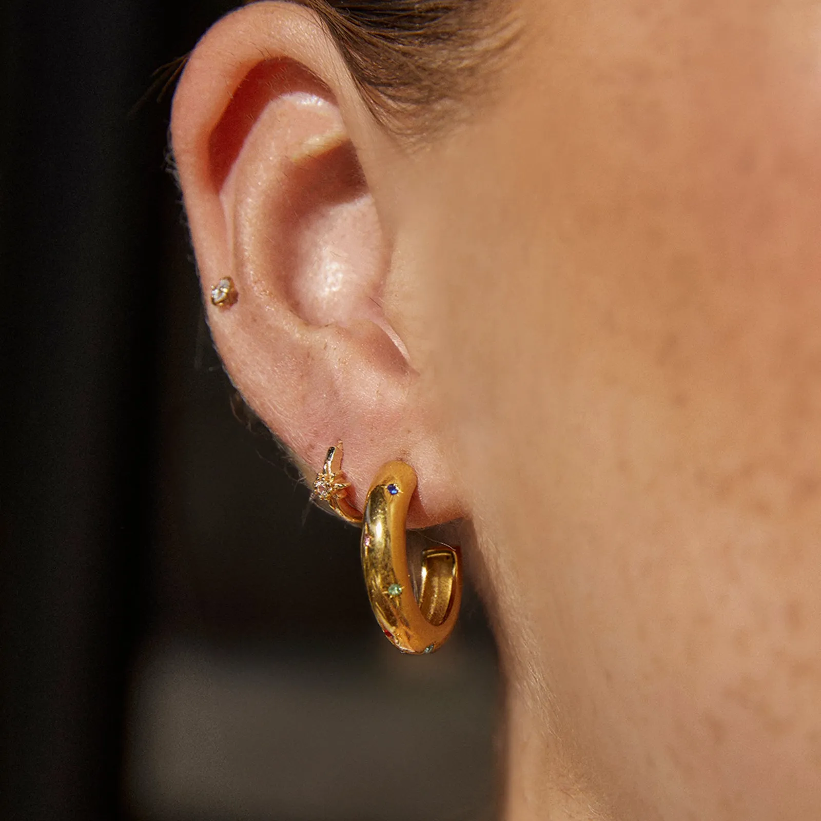 Serrano Gold Earrings