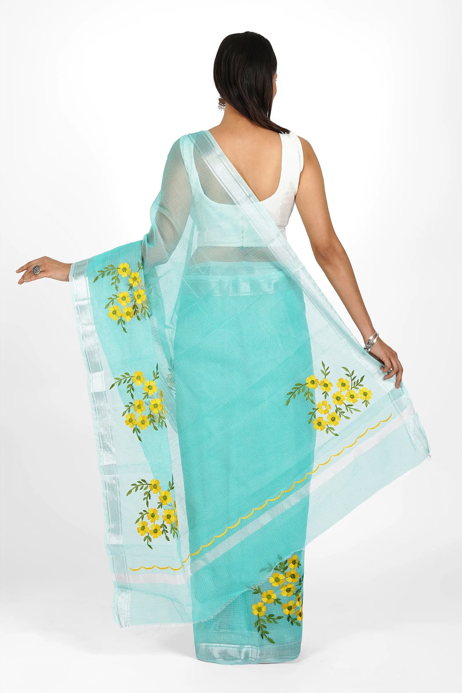 Teejh Divya Kota Embroidered Saree