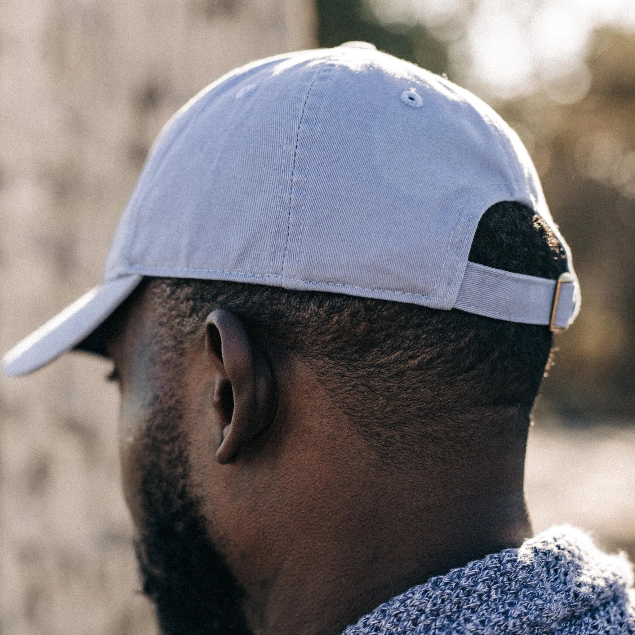 The Everyday Cap in Washed Blue Twill