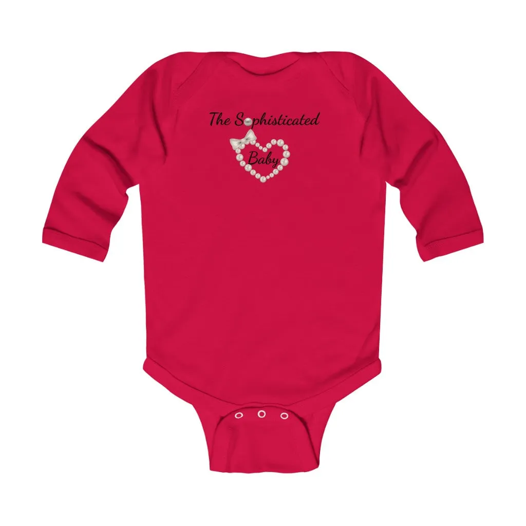 The Sophisticated Baby Signature Infant Long Sleeve Bodysuit