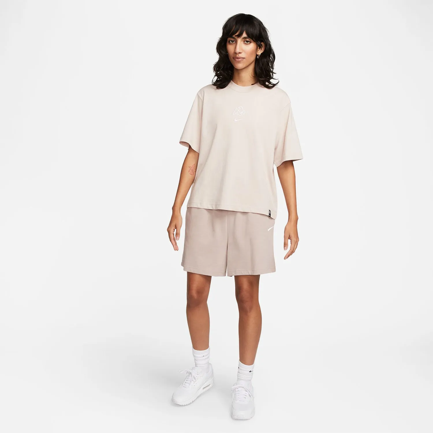 Women's Nike USA Script Crop Stone Tee