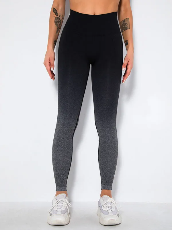 Women's Seamless Gradient Activewear Gym Leggings