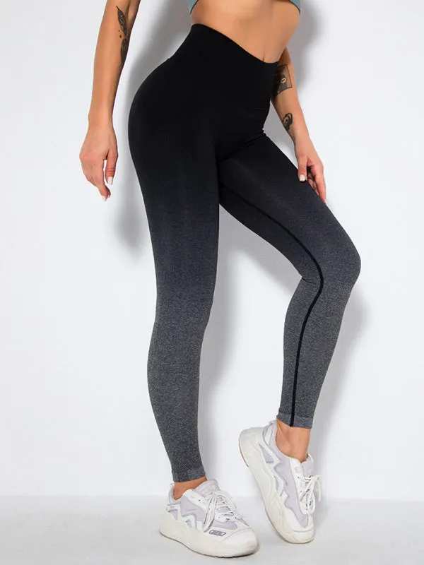 Women's Seamless Gradient Activewear Gym Leggings