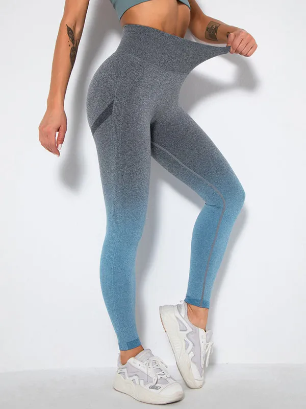 Women's Seamless Gradient Activewear Gym Leggings