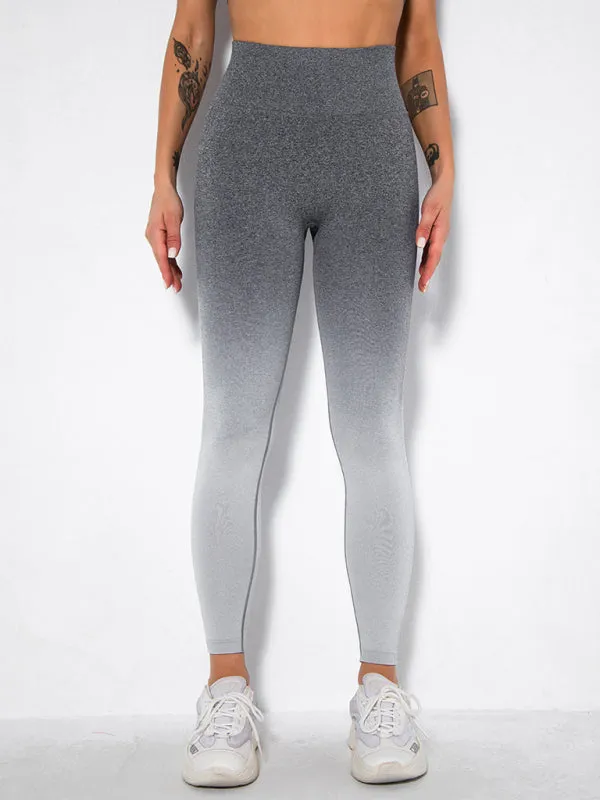 Women's Seamless Gradient Activewear Gym Leggings