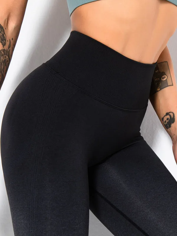 Women's Seamless Gradient Activewear Gym Leggings