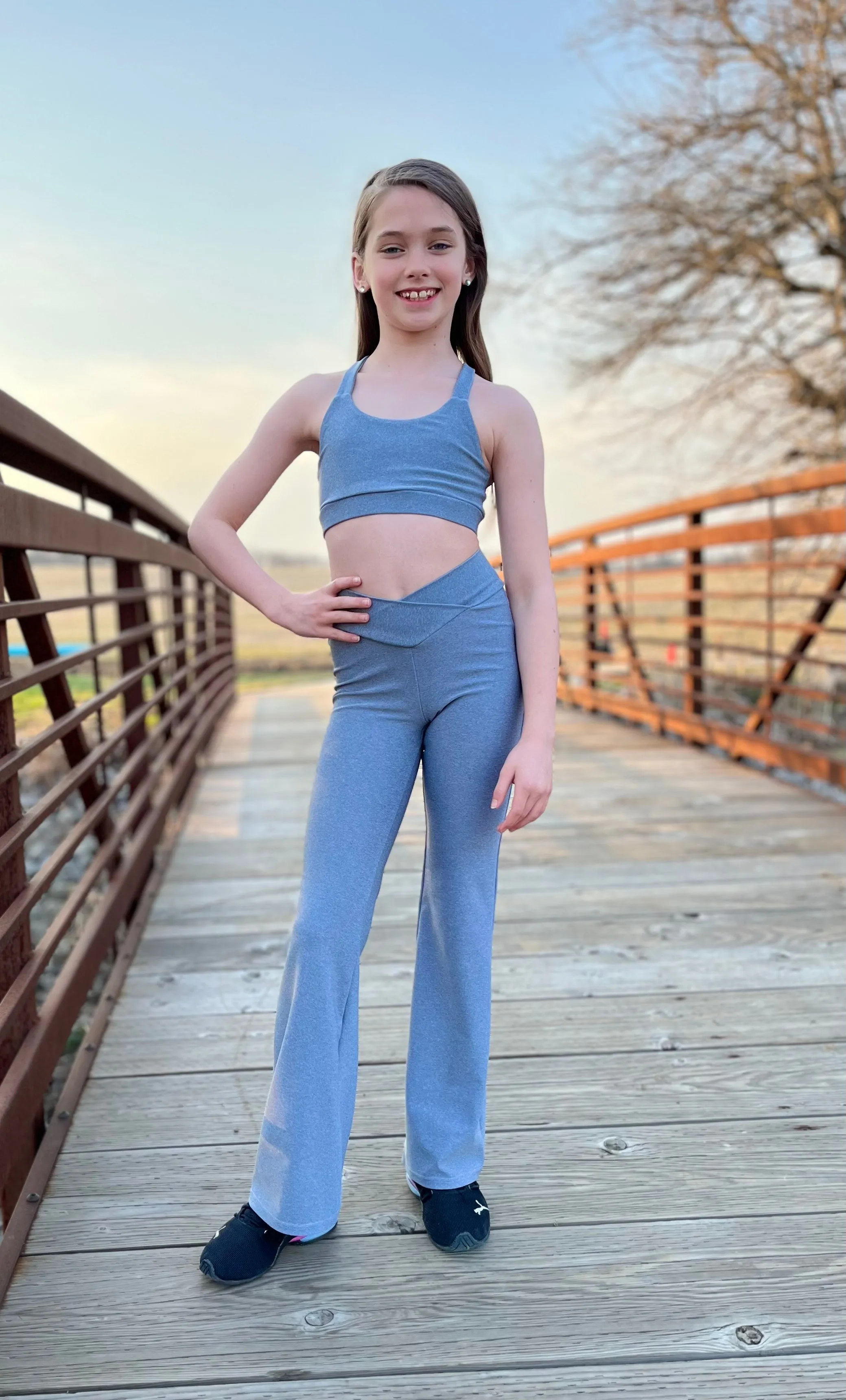 Youth Flare Leggings PDF Sewing Pattern 2-16