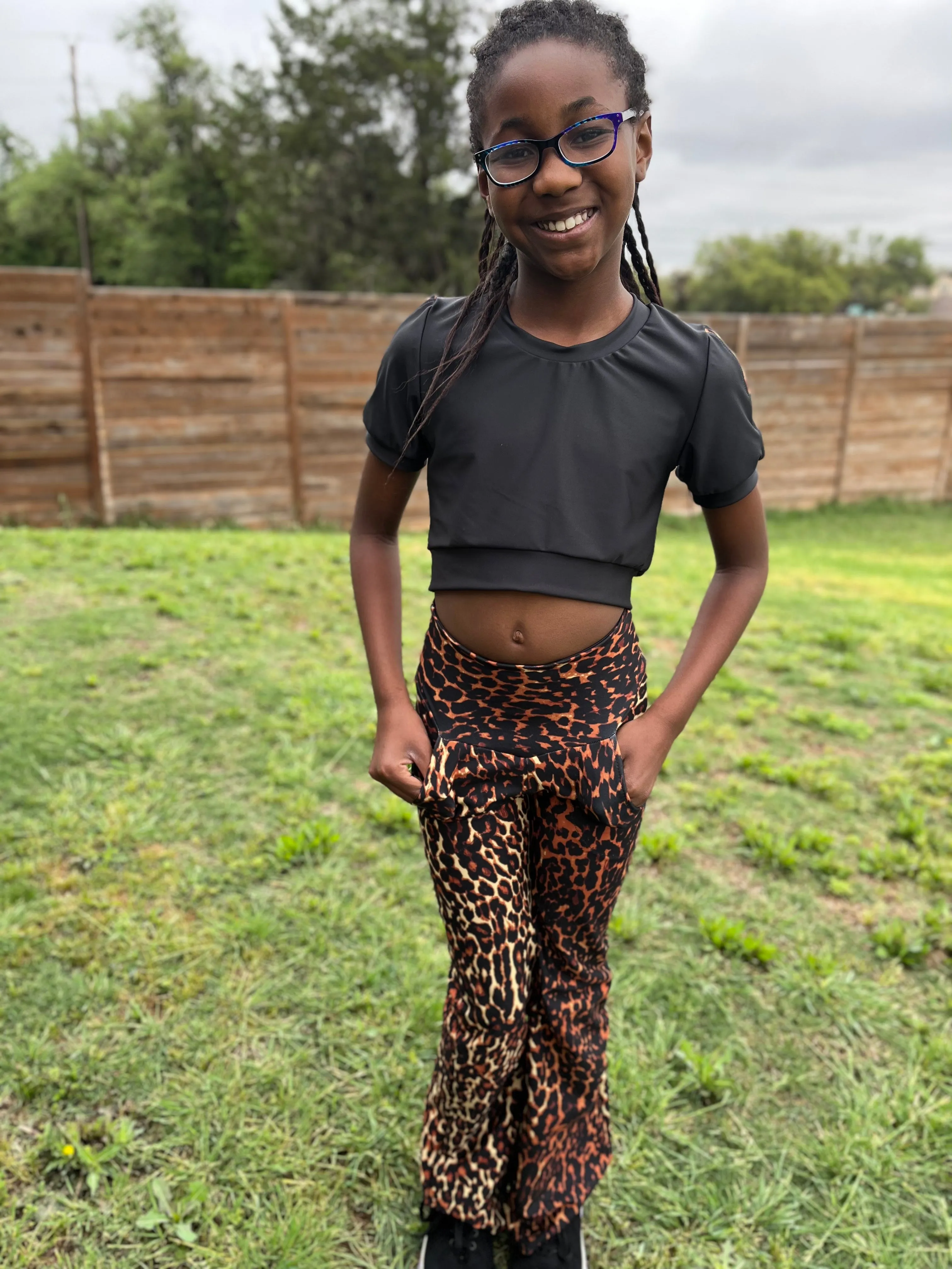 Youth Flare Leggings PDF Sewing Pattern 2-16